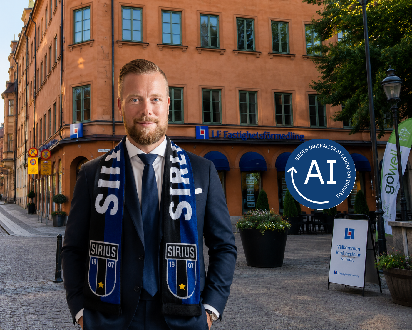 Mäklare Med Siriushalsduk